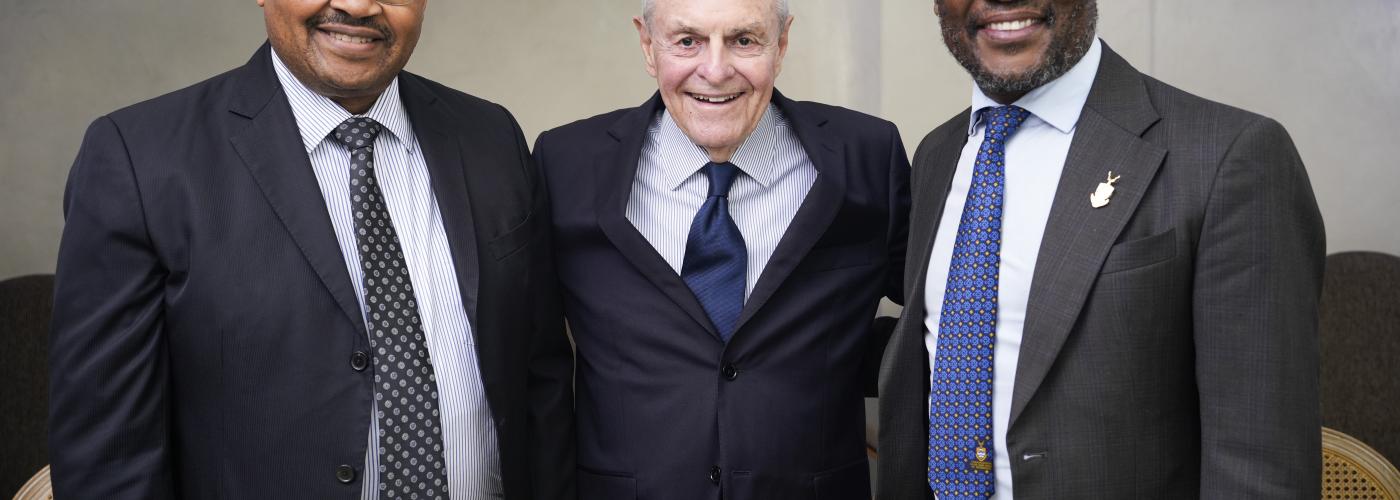 Judge Mervyn King, Prof Maurice Radebe, Prof Zeblon Vilakazi